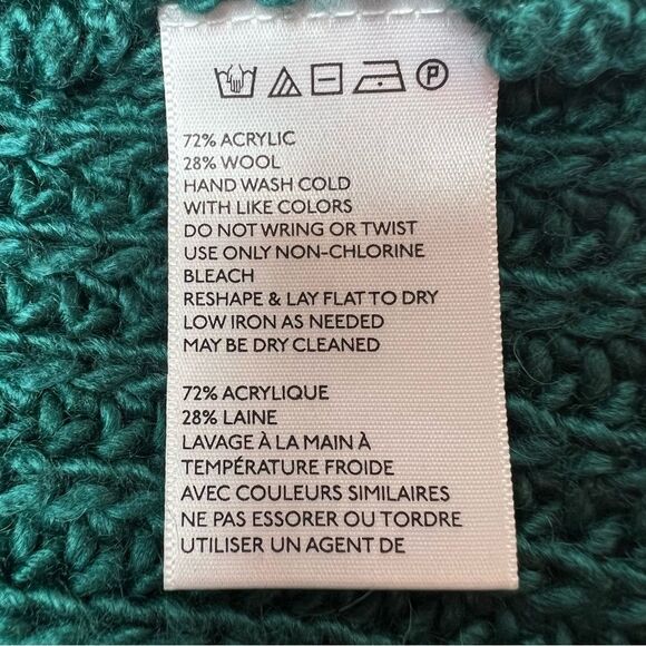 Urban Outfitters Cropped Sweater Hunter Green Size S - Picture 4 of 6